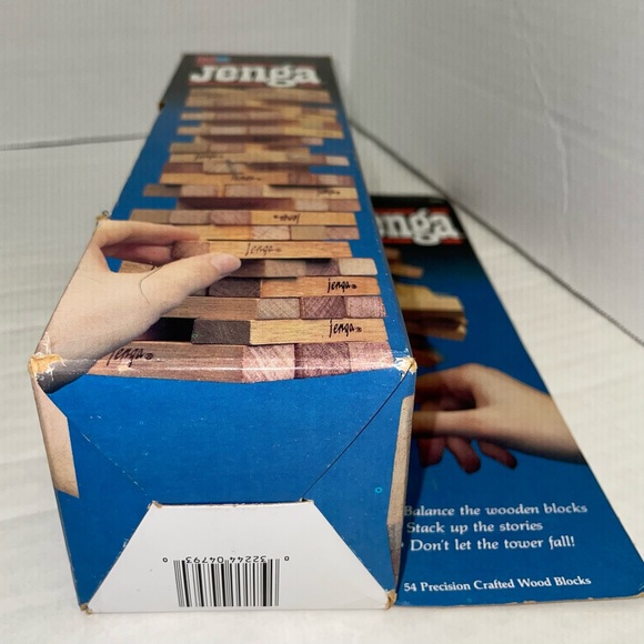 EUC 1986 original collectible Milton Bradley Jenga iconic wood-stacking game - Picture 4 of 6